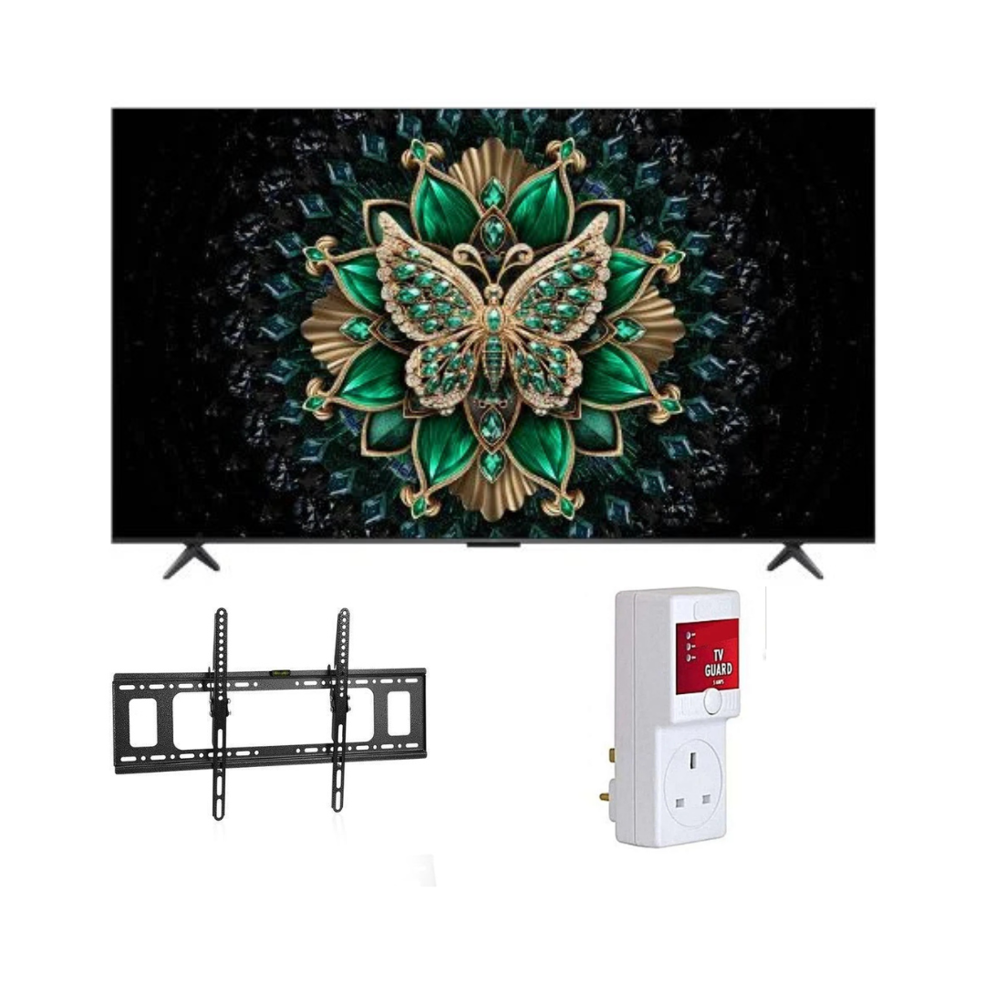 31.50V6C 1pc markmende-100 (13) TCL 55C6K 55 Inch QD-MiniLED 4K Smart TV Bundle Package