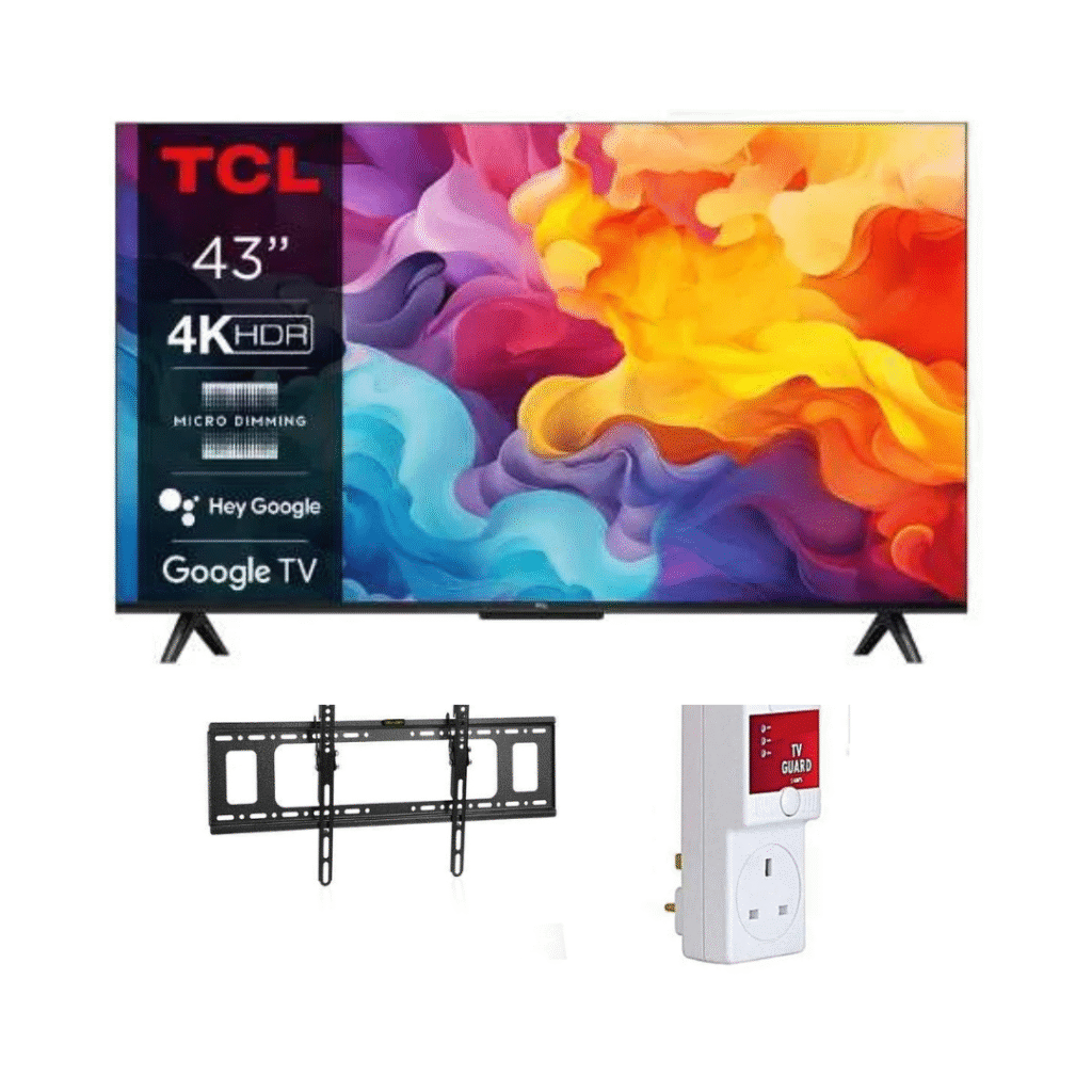 TCL 43 Inch Smart Google TV Bundle Package
