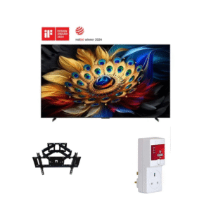 TCL 85 Inch 85C655 QLED 4K Smart TV with Google TV Bundle Package